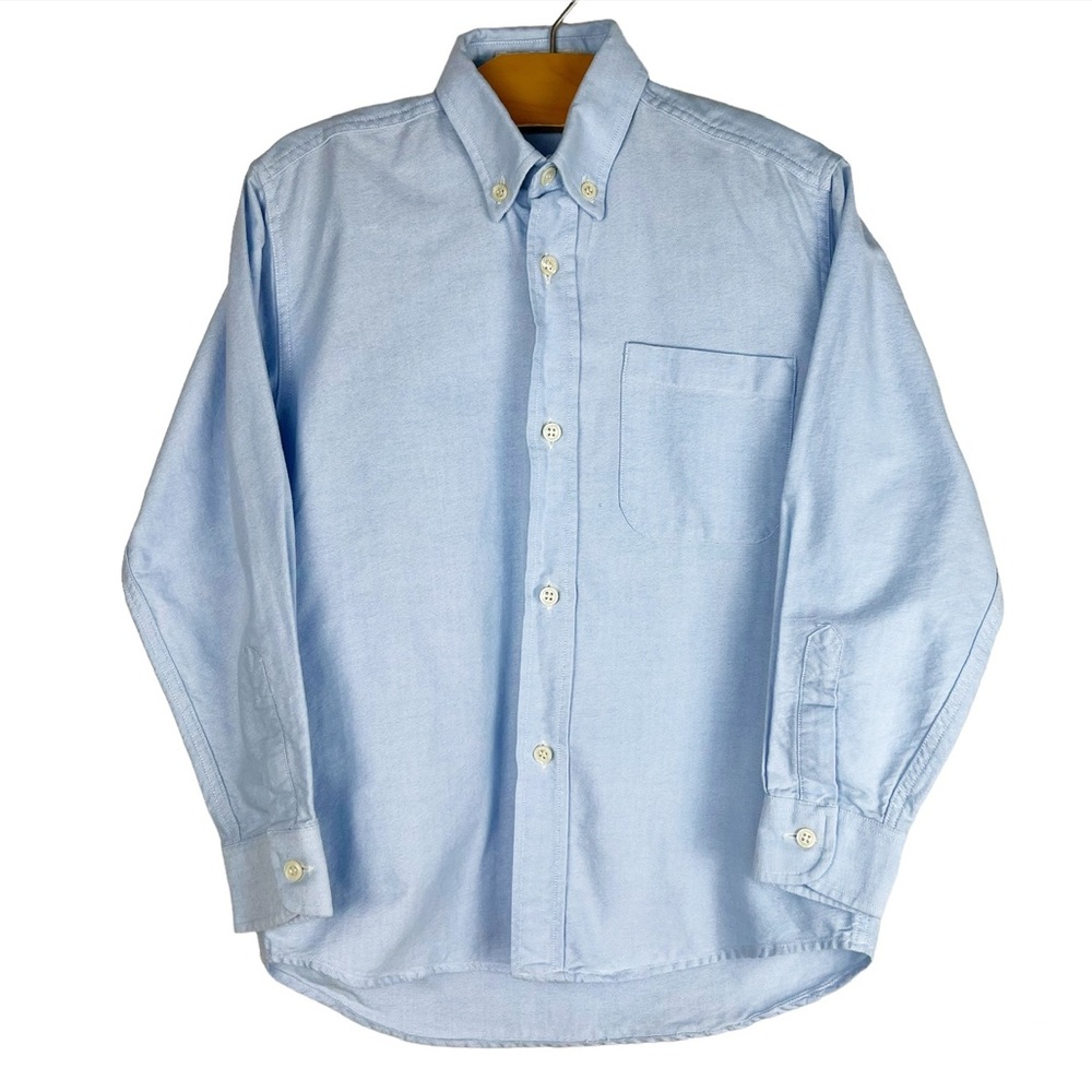 M. Ferrari for Young England Blue Oxford Long Sleeve Button Down Shirt Size 6